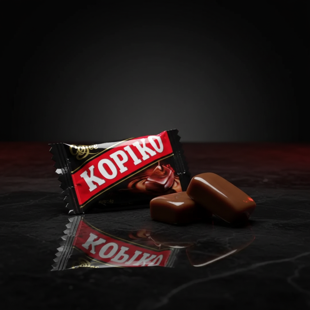 Kopiko Coffee Candy professional branded product photo