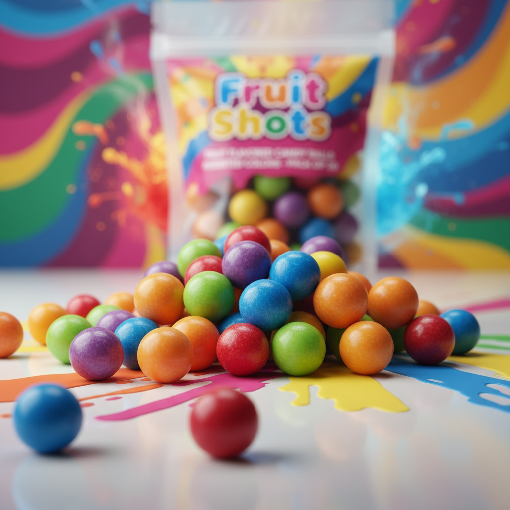 Fruit Shots Candy macro close up shot